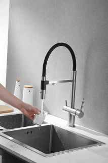 Смеситель для кухни Rose R958L сатин